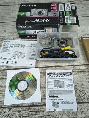 FUJIFILM FinePix A800 Digital Camera 3x Optical Zoom In Box
